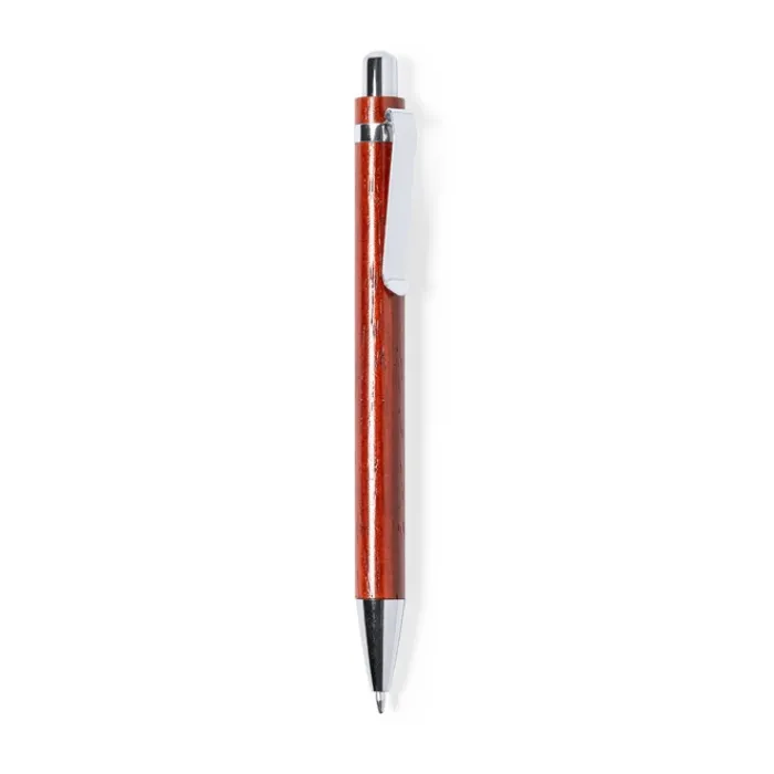 Gift Campaign Biro in con dettagli in metall inchiostro blu Pulse Wood> Penne Ecologiche