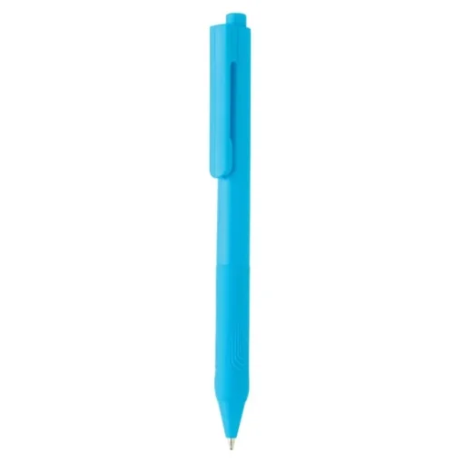 Gift Campaign Biro personalizzate con logo aziendale inchiostro blu Solid Minimalist> Penne Di Plastica