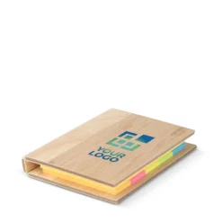 Gift Campaign Blocchetto di bambù con post-it gialli e segnapagina adesivi></noscript> Post-It E Memo