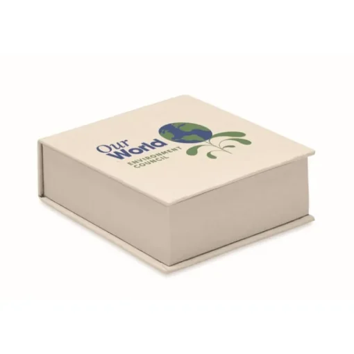 Gift Campaign Blocchetto memo quadrato copertina riga riciclata EcoMilk> Post-It E Memo