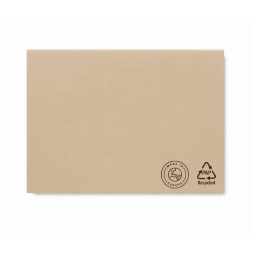 Gift Campaign Blocco memo con logo due misure e segnapagine adesivi Reciclo> Post-It E Memo