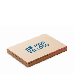 Gift Campaign Blocco memo con logo due misure e segnapagine adesivi Reciclo></noscript> Post-It E Memo