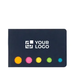 Gift Campaign Blocco memo sticker in 5 colori diversi con copertina in cartone></noscript> Post-It E Memo