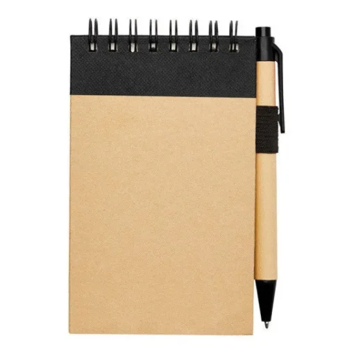 Gift Campaign Blocco note A7 in carta riciclata con spirale, fogli a righe e penna> Taccuini Tascabili E Quadernini A6