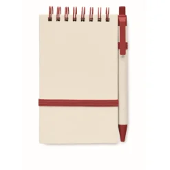 Gift Campaign Blocco note con logo A6 riciclato pagine a righe con penna EcoMilky></noscript> Block Notes|Taccuini Tascabili E Quadernini A6