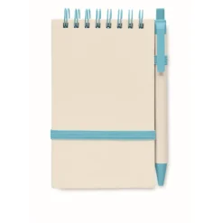 Gift Campaign Blocco note con logo A6 riciclato pagine a righe con penna EcoMilky></noscript> Block Notes|Taccuini Tascabili E Quadernini A6