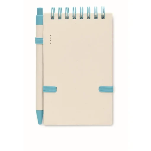Gift Campaign Blocco note con logo A6 riciclato pagine a righe con penna EcoMilky> Block Notes|Taccuini Tascabili E Quadernini A6