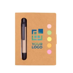 Gift Campaign Blocco note riciclato con segnapagine colorati e penna RecycleBoard></noscript> Post-It E Memo|Block Notes