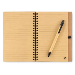 Gift Campaign Blocco notes ecologico personalizzato A5 pagine riciclate a righe EcoCork></noscript> Taccuini Con Penna|Taccuini Ecologici