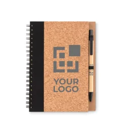 Gift Campaign Blocco notes ecologico personalizzato A5 pagine riciclate a righe EcoCork></noscript> Taccuini Con Penna|Taccuini Ecologici