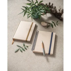 Gift Campaign Block notes A5 a righe con spirale e copertina in canna da zucchero><noscript><img width=