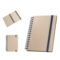 Gift Campaign Block notes A5 a righe con spirale e copertina in canna da zucchero><noscript><img width=