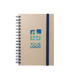 Gift Campaign Block notes A5 a righe con spirale e copertina in canna da zucchero><noscript><img width=