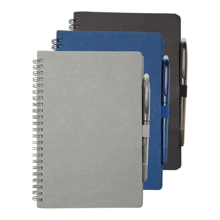 Gift Campaign Block notes A5 con copertina rigida riutilizzabile e penna nera> Taccuini Con Penna|Taccuini Ecologici