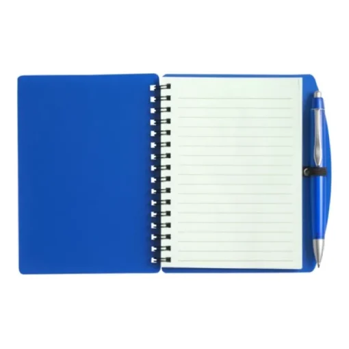 Gift Campaign Block notes A6 con spirale pagine a righe e penna a inchiostro blu> Block Notes|Taccuini Tascabili E Quadernini A6