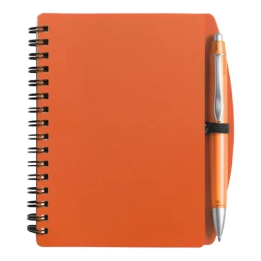 Gift Campaign Block notes A6 con spirale pagine a righe e penna a inchiostro blu> Block Notes|Taccuini Tascabili E Quadernini A6