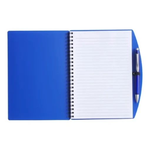 Gift Campaign Block notes A5 con spirale, pagine a righe e penna a inchiostro blu> Block Notes|Quaderni A5