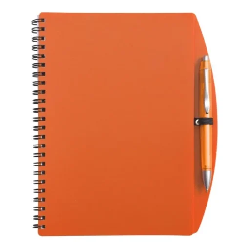 Gift Campaign Block notes A5 con spirale, pagine a righe e penna a inchiostro blu> Block Notes|Quaderni A5