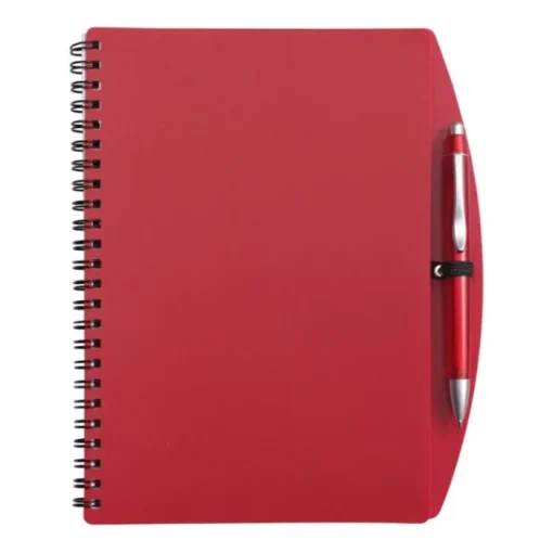 Gift Campaign Block notes A5 con spirale, pagine a righe e penna a inchiostro blu> Block Notes|Quaderni A5