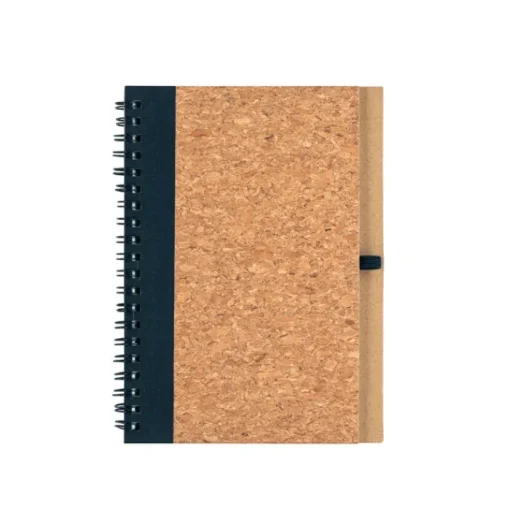 Gift Campaign Block notes B6 in sughero ed rPET con spirale, penna e pagine neutre> Taccuini Ecologici