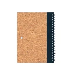 Gift Campaign Block notes B6 in sughero ed rPET con spirale, penna e pagine neutre> Taccuini Ecologici
