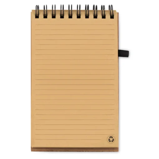 Gift Campaign Block notes con logo A6 con penna refill pagine righe CorkSpiral> Gadget Per L'Ufficio|Taccuini Con Penna