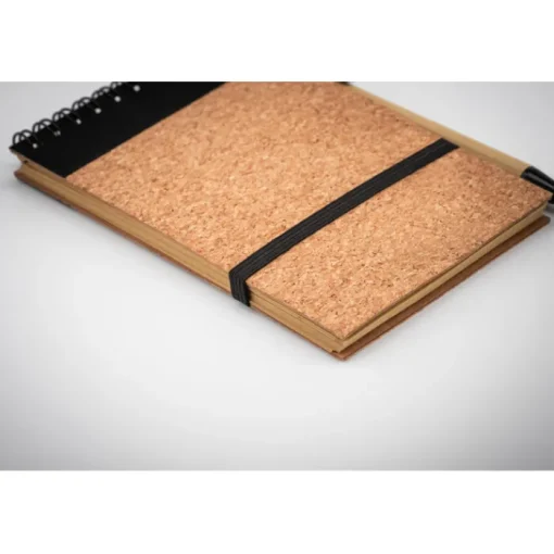 Gift Campaign Block notes con logo A6 con penna refill pagine righe CorkSpiral> Gadget Per L'Ufficio|Taccuini Con Penna