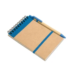 Gift Campaign Block notes con logo A6 elastico pagine bianche e penna blu EcoSpiral></noscript> Gadget Ecologici|Gadget Per L'Ufficio