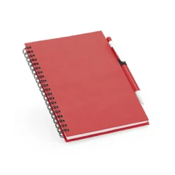 Gift Campaign Block notes con penna B6 80 fogli a righe carta riciclata Spiral Plus><noscript><img width=