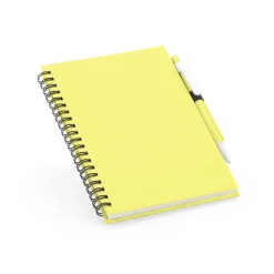 Gift Campaign Block notes con penna B6 80 fogli a righe carta riciclata Spiral Plus><noscript><img width=