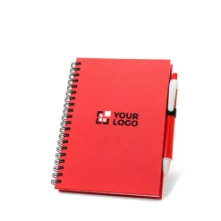 Gift Campaign Block notes con penna B6 80 fogli a righe carta riciclata Spiral Plus><noscript><img width=