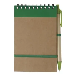 Gift Campaign Block notes con spirale A6 con penna 70 pagine a righe EcoSpiral> Taccuini Con Penna|Taccuini Ecologici