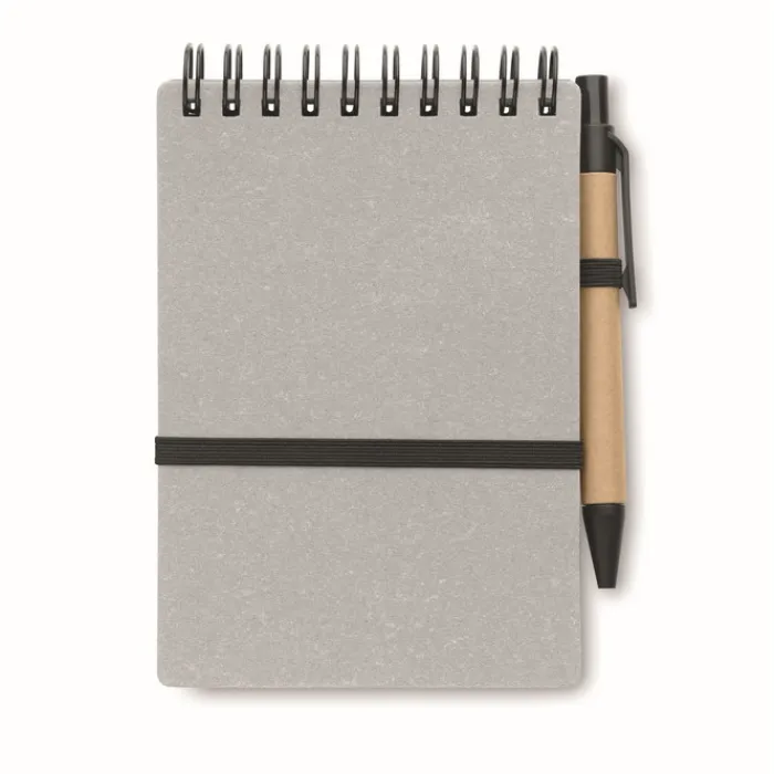 Gift Campaign Block notes ecologico tascabile B7 a righe con penna a inchiostro blu> Taccuini Ecologici|Taccuini Con Penna