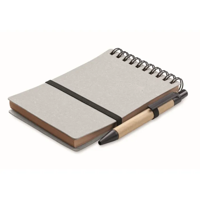 Gift Campaign Block notes ecologico tascabile B7 a righe con penna a inchiostro blu> Taccuini Ecologici|Taccuini Con Penna