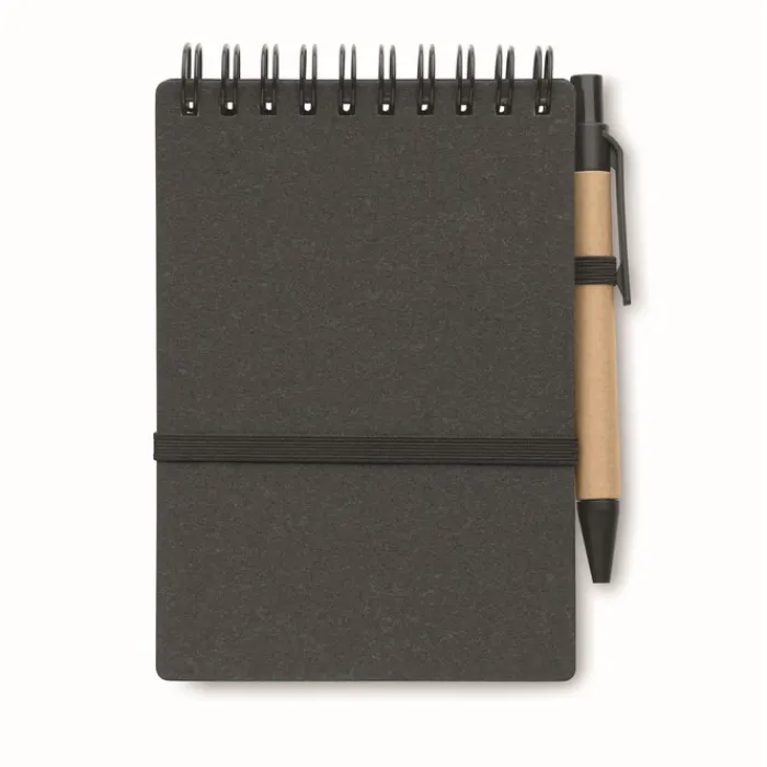 Gift Campaign Block notes ecologico tascabile B7 a righe con penna a inchiostro blu> Taccuini Ecologici|Taccuini Con Penna