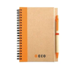 Gift Campaign Block notes personalizzato B6 pagine bianche penna refil blu EcoColors></noscript> Gadget Ecologici|Taccuini Con Penna