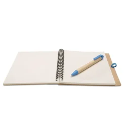 Gift Campaign Block notes personalizzato B6 pagine bianche penna refil blu EcoColors></noscript> Gadget Ecologici|Taccuini Con Penna