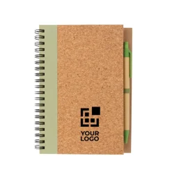 Gift Campaign Block notes personalizzato A5 con penna pagine a righe EcoCork Colors><noscript><img width=