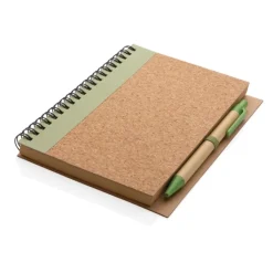 Gift Campaign Block notes personalizzato A5 con penna pagine a righe EcoCork Colors><noscript><img width=