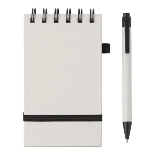 Gift Campaign Block notes tascabile A6 con pagine a righe e penna a inchiostro blu> Block Notes