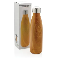 Gift Campaign Borracce con logo in acciaio con trama in legno da 500ml Wood Print></noscript> Borracce Termiche|Borracce Di Metallo