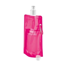 Gift Campaign Borracce di plastica pieghevoli pubblicitarie con gancio 460ml Clip> Borracce In Plastica