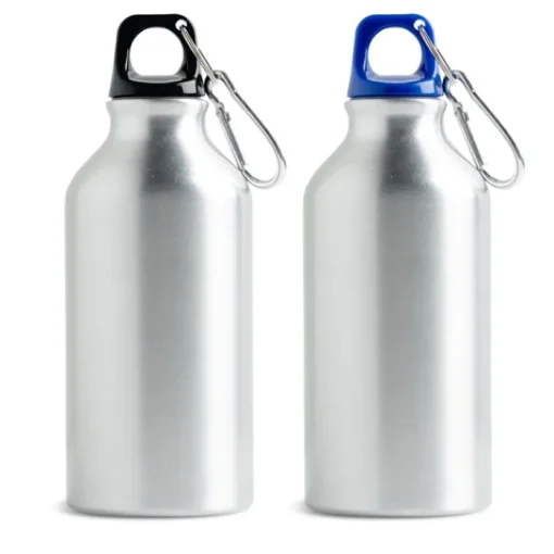 Gift Campaign Borracce ecologiche personalizzate con moschettone da 400ml> Borracce Di Metallo