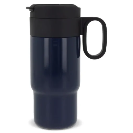 Gift Campaign Borraccia a doppia parete con tappo incernierato nero con manico 400ml> Bicchieri Termici Personalizzati