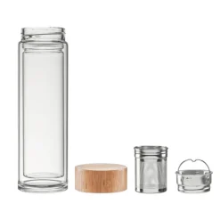Gift Campaign Borraccia con doppio strato in vetro per tè e tisane 420ml TeaBoo> Gadget Ecologici|Borracce In Vetro