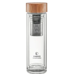 Gift Campaign Borraccia con doppio strato in vetro per tè e tisane 420ml TeaBoo></noscript> Gadget Ecologici|Borracce In Vetro
