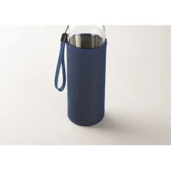 Gift Campaign Borraccia di vetro con custodia in neoprene 500ml Crystal Denim><noscript><img width=