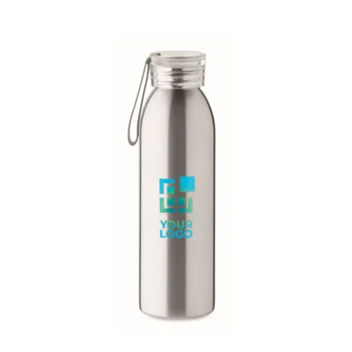 Gift Campaign Borraccia in acciaio inox con tappo in PP e laccetto di silicone 650ml> Borracce Di Metallo