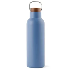 Gift Campaign Borraccia in acciaio inox riciclato con manico e tappo in legno 800ml><noscript><img width=