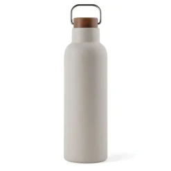 Gift Campaign Borraccia in acciaio inox riciclato con manico e tappo in legno 800ml><noscript><img width=